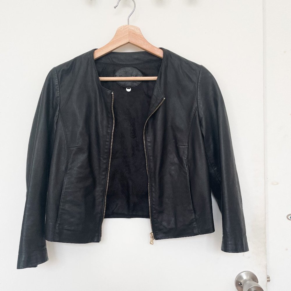 Massimo Dutti Small Leather Jacket